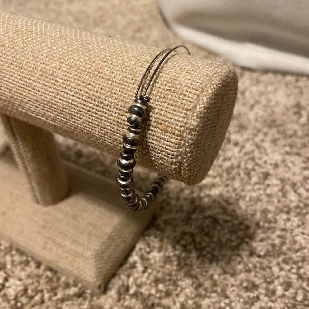 Alex and ani silver groove beaded bangle - Picture 2 of 6